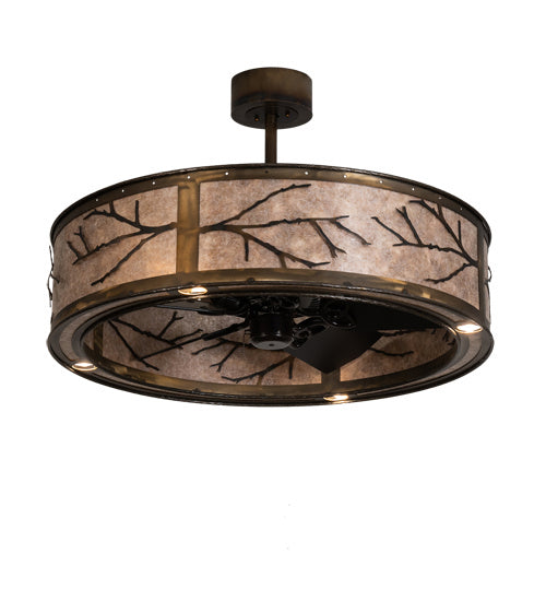 Meyda Tiffany 224892 LED Chandel-Air, Dark Burnished Antique Copper