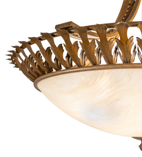 Meyda Tiffany 227562 Six Light Pendant, Rustic Iron