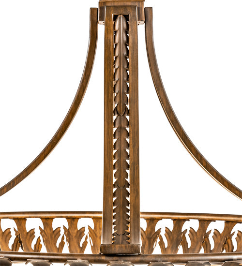 Meyda Tiffany 227562 Six Light Pendant, Rustic Iron