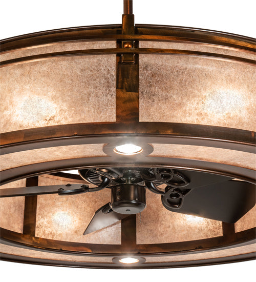 Meyda Tiffany 227679 16 Light Chandel-Air, Vintage Copper