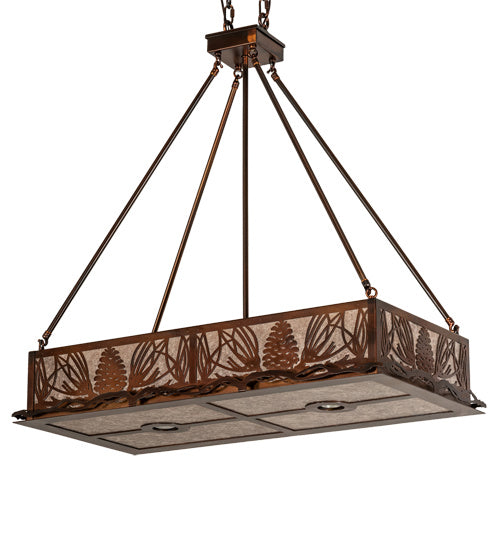 Meyda Tiffany 227680 Eight Light Pendant, Vintage Copper