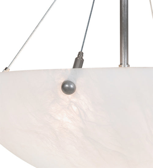 Meyda Tiffany 228455 Two Light Flush Mount, Brushed Nickel