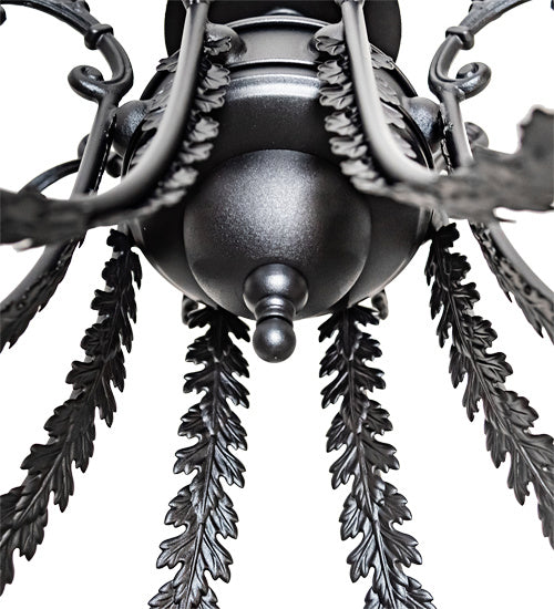 Meyda Tiffany 228458 LED Semi-Flushmount, Textured Black