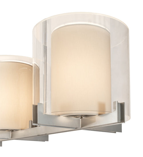 Meyda Tiffany 228896 Four Light Pendant, Nickel