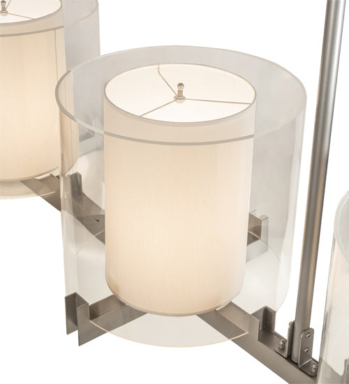 Meyda Tiffany 228896 Four Light Pendant, Nickel