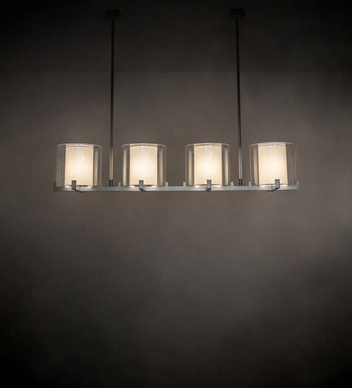 Meyda Tiffany 228896 Four Light Pendant, Nickel