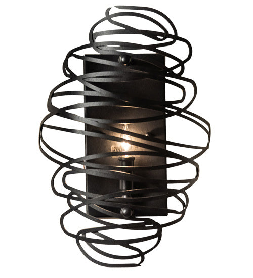 Meyda Tiffany 229531 One Light Wall Sconce, Textured Black
