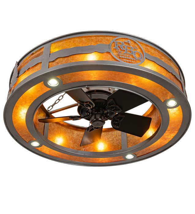 Meyda Tiffany 230382 16 Light Chandel-Air, Natural Iron