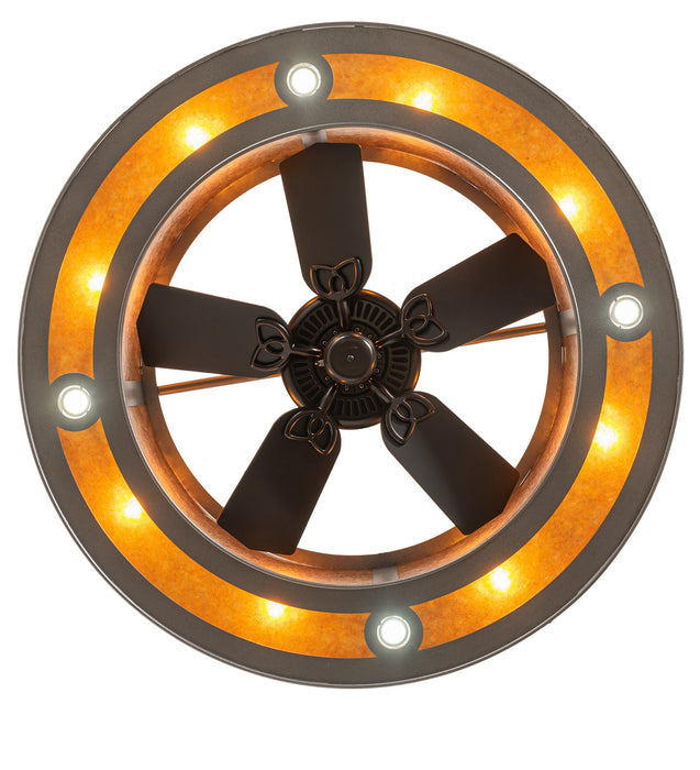 Meyda Tiffany 230382 16 Light Chandel-Air, Natural Iron