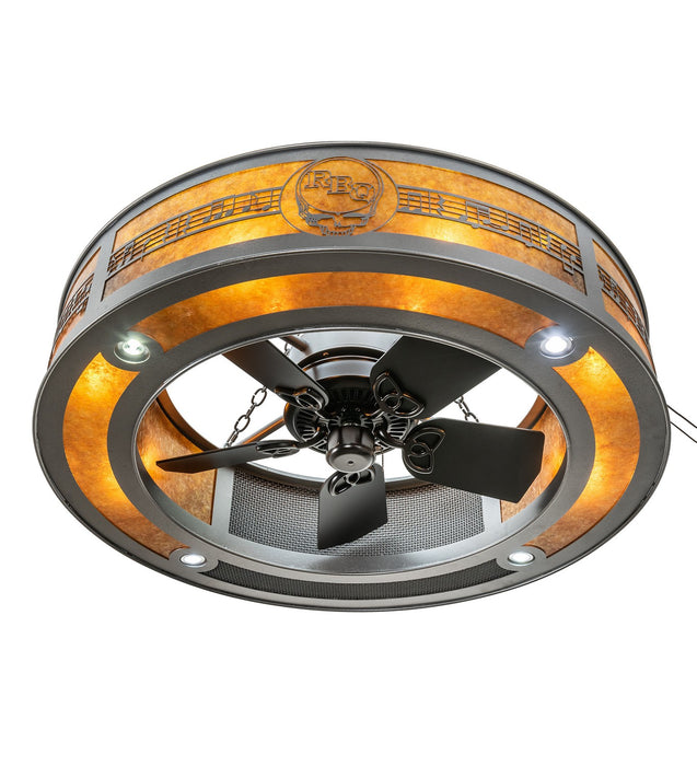 Meyda Tiffany 230404 14 Light Chandel-Air, Natural Iron