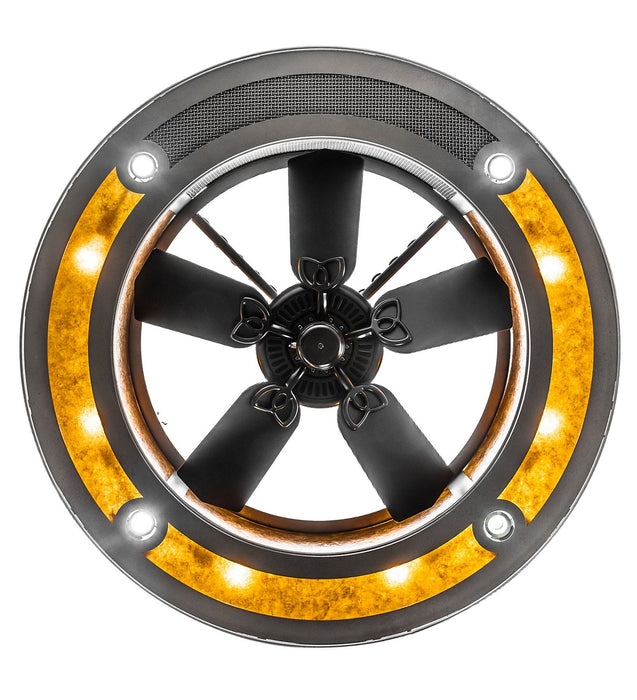 Meyda Tiffany 230404 14 Light Chandel-Air, Natural Iron