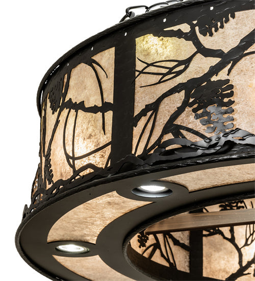 Meyda Tiffany 230595 LED Chandel-Air, Wrought Iron
