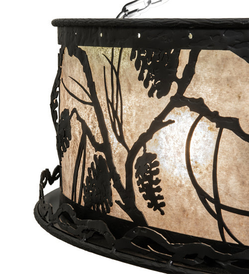 Meyda Tiffany 230595 LED Chandel-Air, Wrought Iron