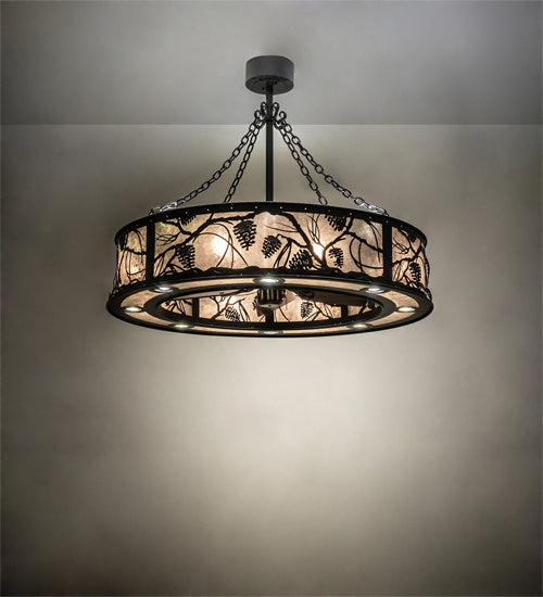 Meyda Tiffany 230595 LED Chandel-Air, Wrought Iron