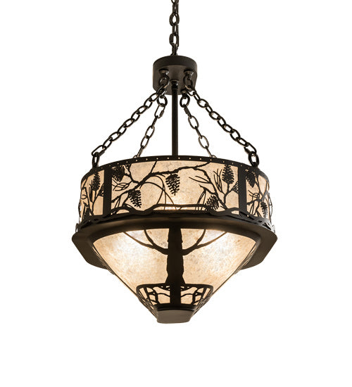 Meyda Tiffany 230600 Eight Light Pendant, Satin Black Wrought Iron