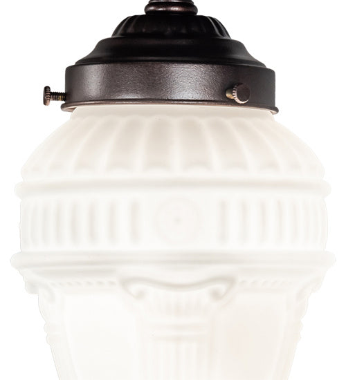 Meyda Tiffany 231008 One Light Flushmount, Mahogany Bronze
