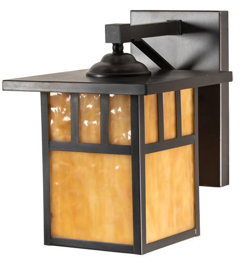 Meyda Tiffany 231013 One Light Wall Sconce, Craftsman Brown