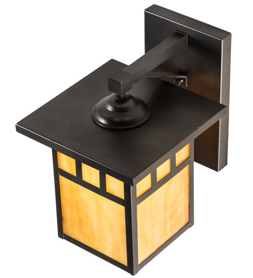 Meyda Tiffany 231013 One Light Wall Sconce, Craftsman Brown
