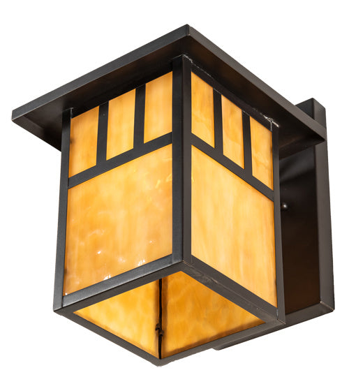 Meyda Tiffany 231013 One Light Wall Sconce, Craftsman Brown