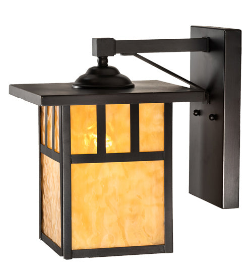 Meyda Tiffany 231013 One Light Wall Sconce, Craftsman Brown