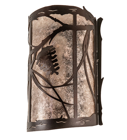 Meyda Tiffany 231469 Two Light Wall Sconce, Mahogany Bronze
