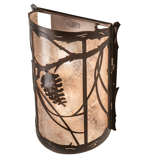 Meyda Tiffany 231469 Two Light Wall Sconce, Mahogany Bronze