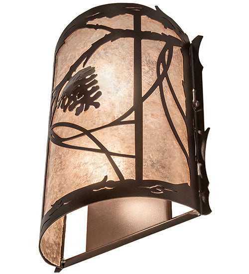 Meyda Tiffany 231469 Two Light Wall Sconce, Mahogany Bronze