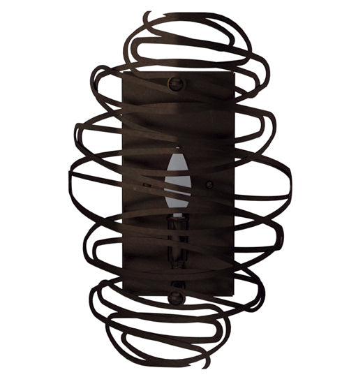 Meyda Tiffany 231620 One Light Wall Sconce, Mahogany Bronze