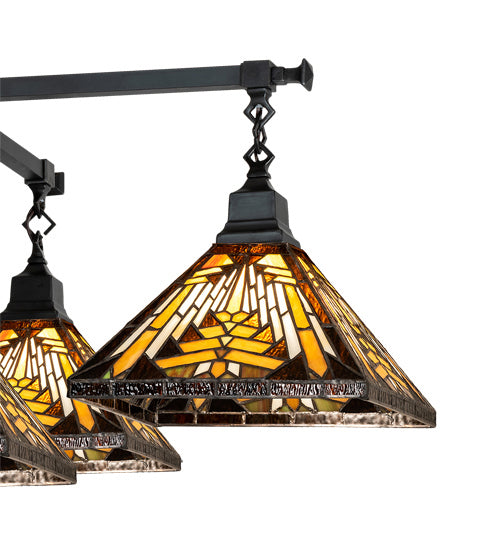 Meyda Tiffany 231691 Five Light Chandelier, Craftsman Brown