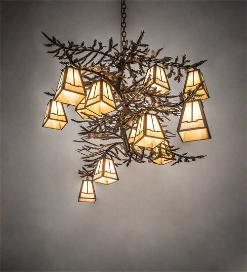 Meyda Tiffany 232763 LED Chandelier, Antique Copper