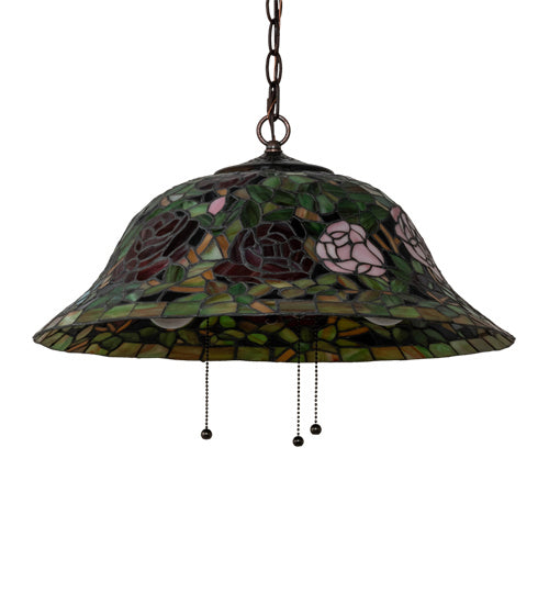 Meyda Tiffany 232777 Three Light Pendant, Mahogany Bronze