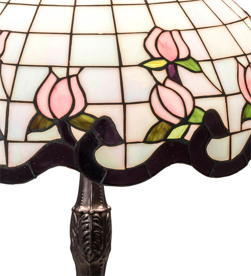 Meyda Tiffany 232791 Three Light Table Lamp, Mahogany Bronze