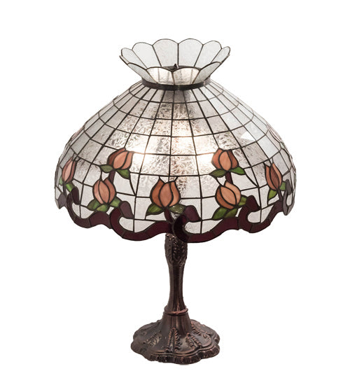 Meyda Tiffany 232794 Three Light Table Lamp, Mahogany Bronze