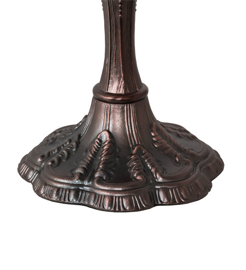 Meyda Tiffany 232797 Three Light Table Lamp, Mahogany Bronze