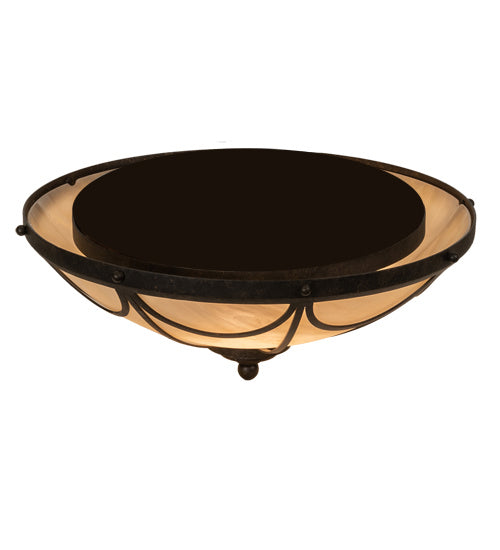 Meyda Tiffany 232898 LED Flushmount, Golden Bronze