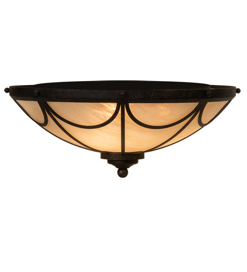 Meyda Tiffany 232898 LED Flushmount, Golden Bronze