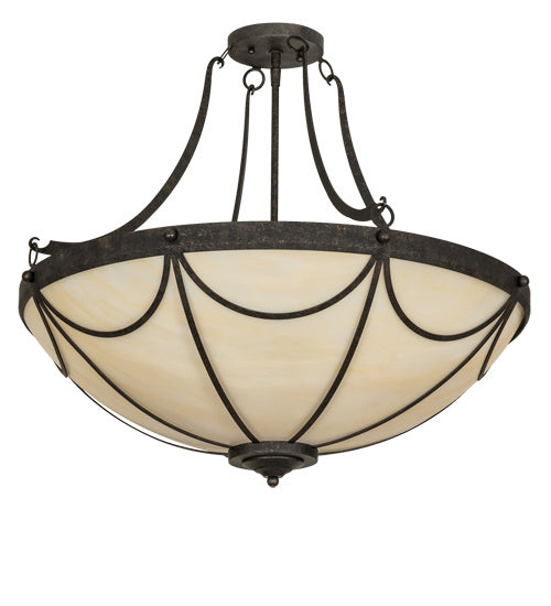 Meyda Tiffany 232899 Six Light Pendant, Golden Bronze