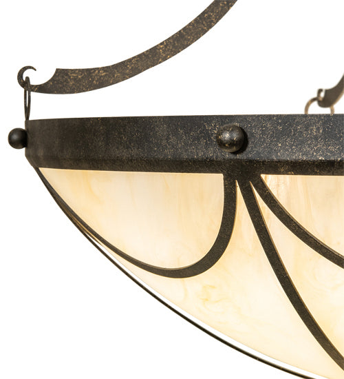 Meyda Tiffany 232899 Six Light Pendant, Golden Bronze