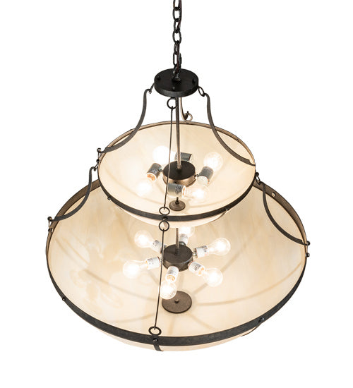 Meyda Tiffany 232902 Ten Light Pendant, Golden Bronze