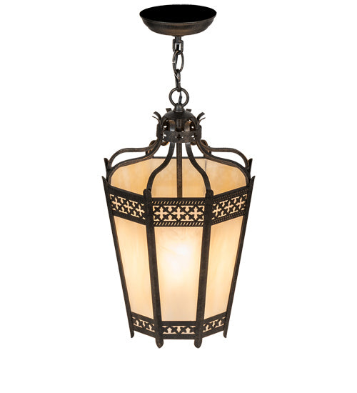 Meyda Tiffany 232903 Four Light Pendant, Golden Bronze