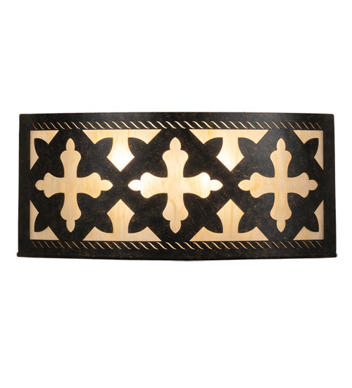 Meyda Tiffany 232907 Two Light Wall Sconce, Golden Bronze