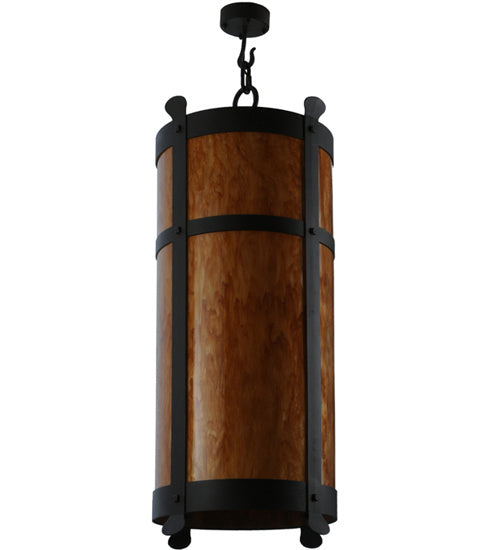 Meyda Tiffany 233224 Six Light Pendant, Wrought Iron