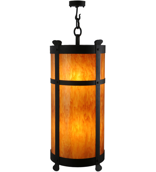 Meyda Tiffany 233224 Six Light Pendant, Wrought Iron