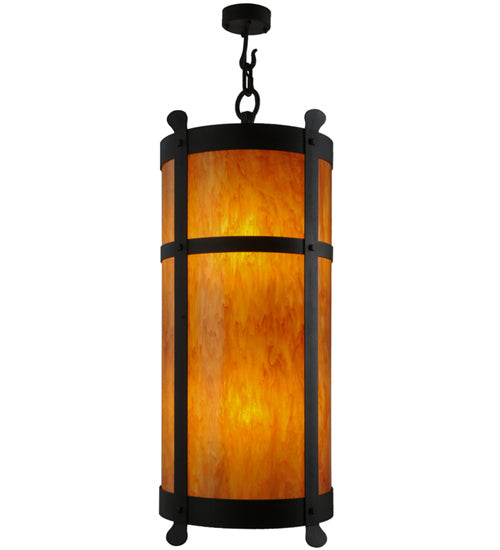 Meyda Tiffany 233224 Six Light Pendant, Wrought Iron