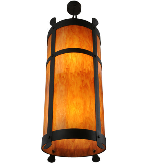 Meyda Tiffany 233224 Six Light Pendant, Wrought Iron