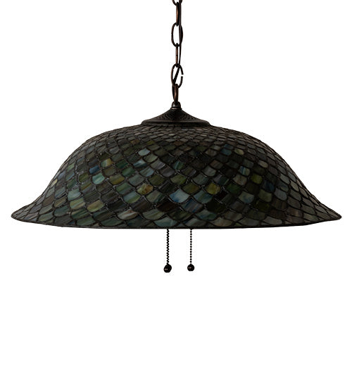 Meyda Tiffany 36856 Three Light Pendant, Mahogany Bronze