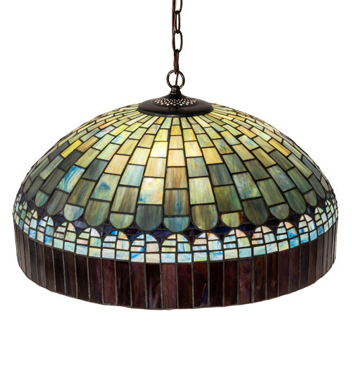 Meyda Tiffany 68656 Three Light Pendant, Mahogany Bronze