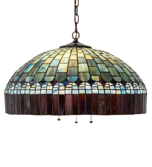 Meyda Tiffany 68656 Three Light Pendant, Mahogany Bronze