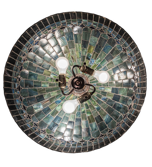 Meyda Tiffany 68656 Three Light Pendant, Mahogany Bronze