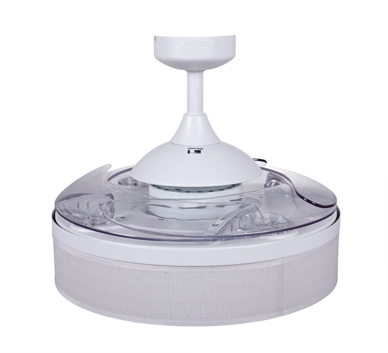 Beacon Lighting 51103001 48``Ceiling Fan, White and Transparent